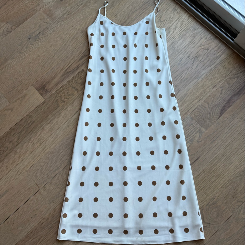 Jenni Kayne Polka Dot Slip Dress sz S